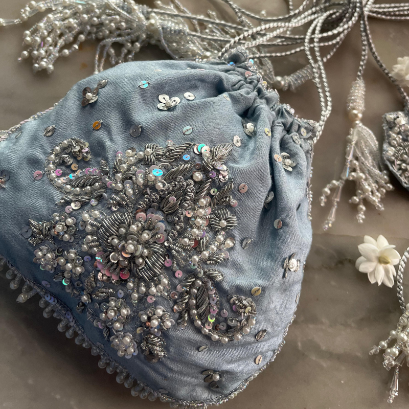 Aasmani Bridal Batwa bag